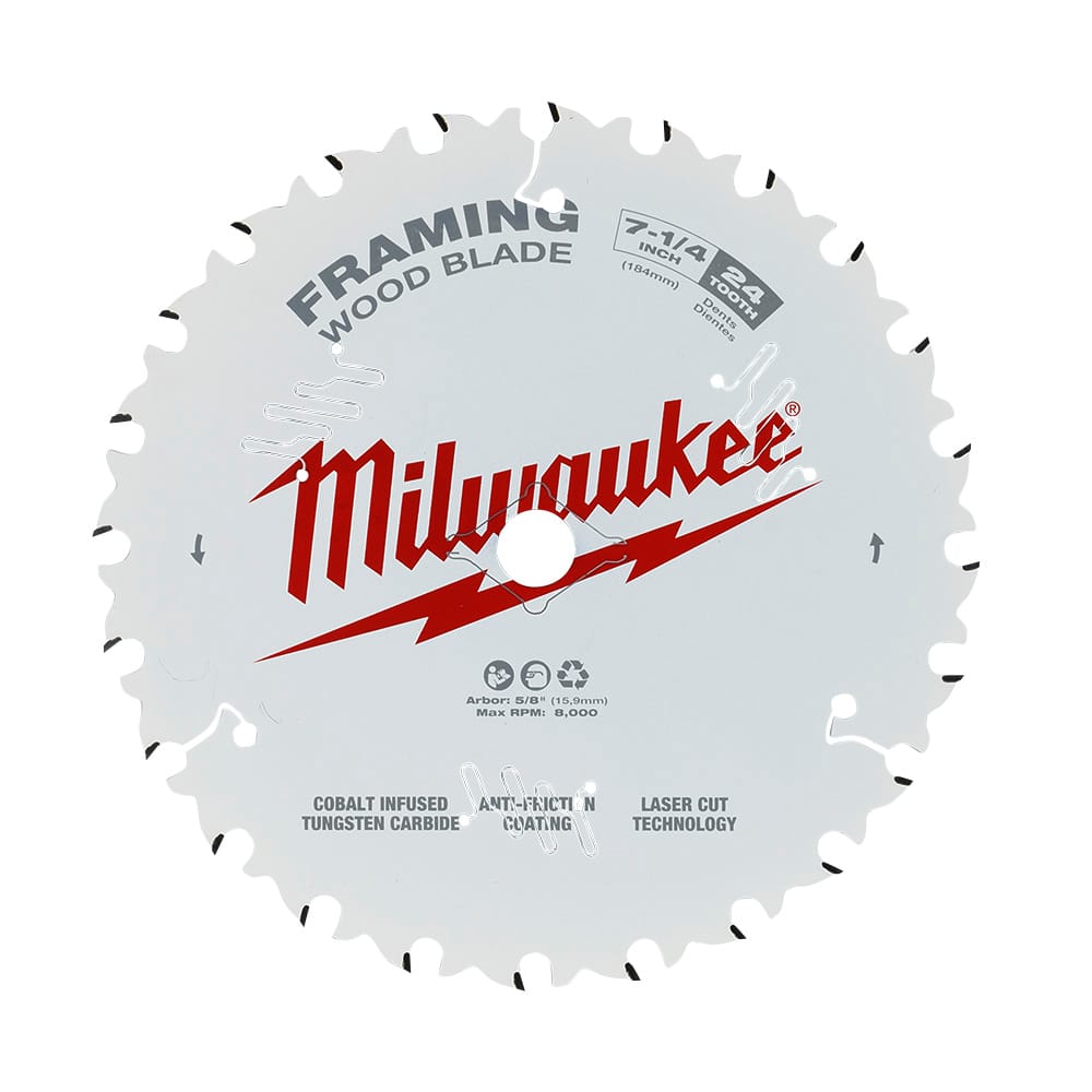 MILWAUKEE Framing Circular Saw Blade 7 1/4 in. 24 Teeth