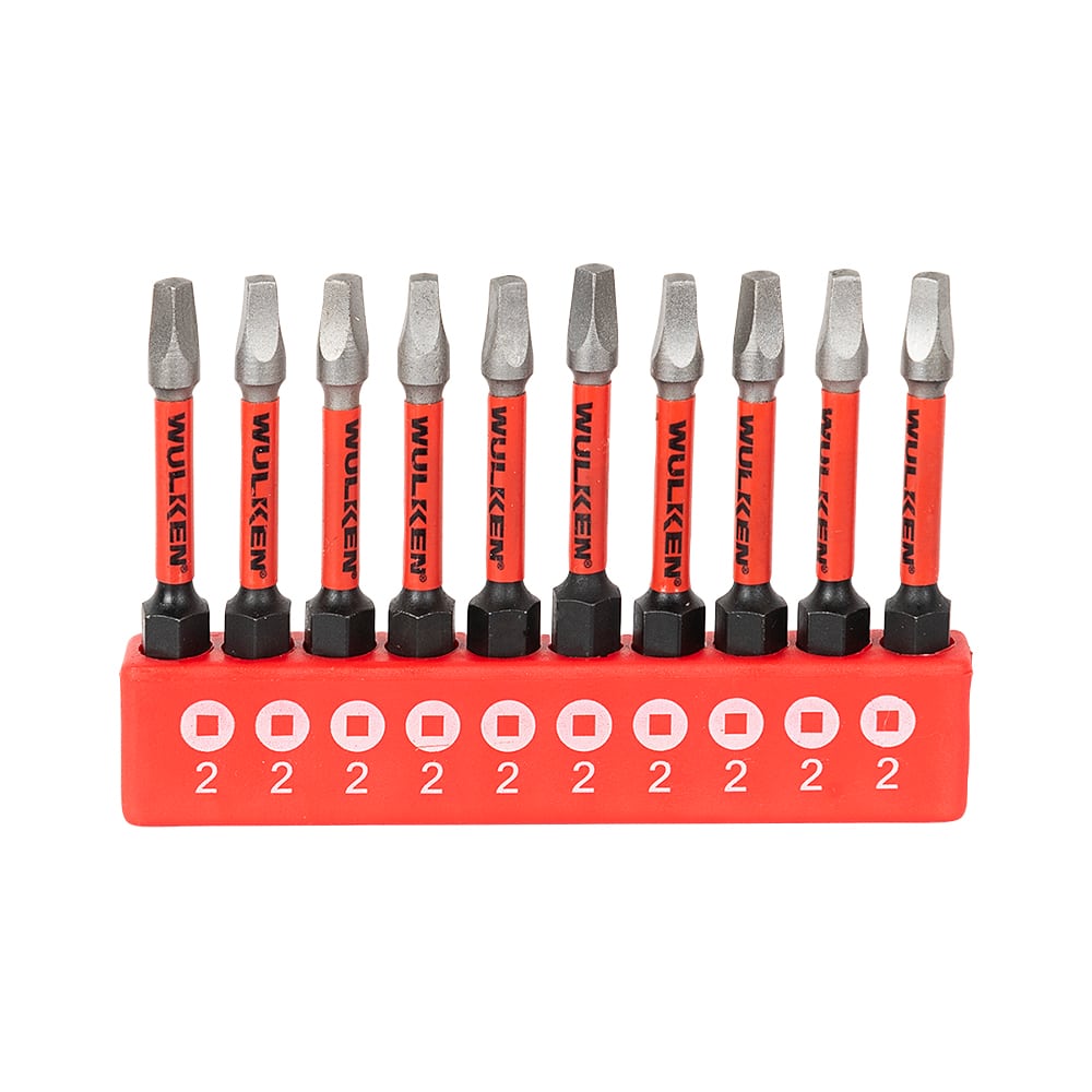 WULKEN 10-Pc Bit Set 2 in. Square