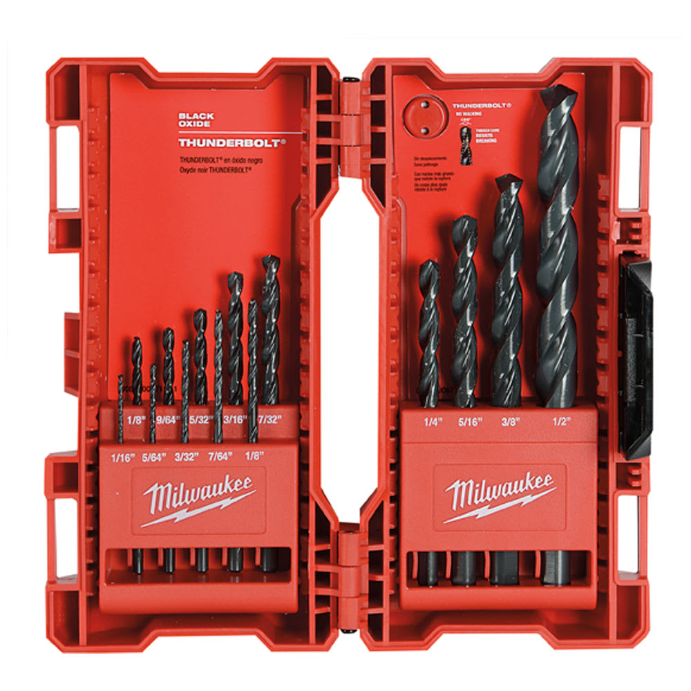 Ensemble de 14 mèches à l'oxyde noir MILWAUKEE