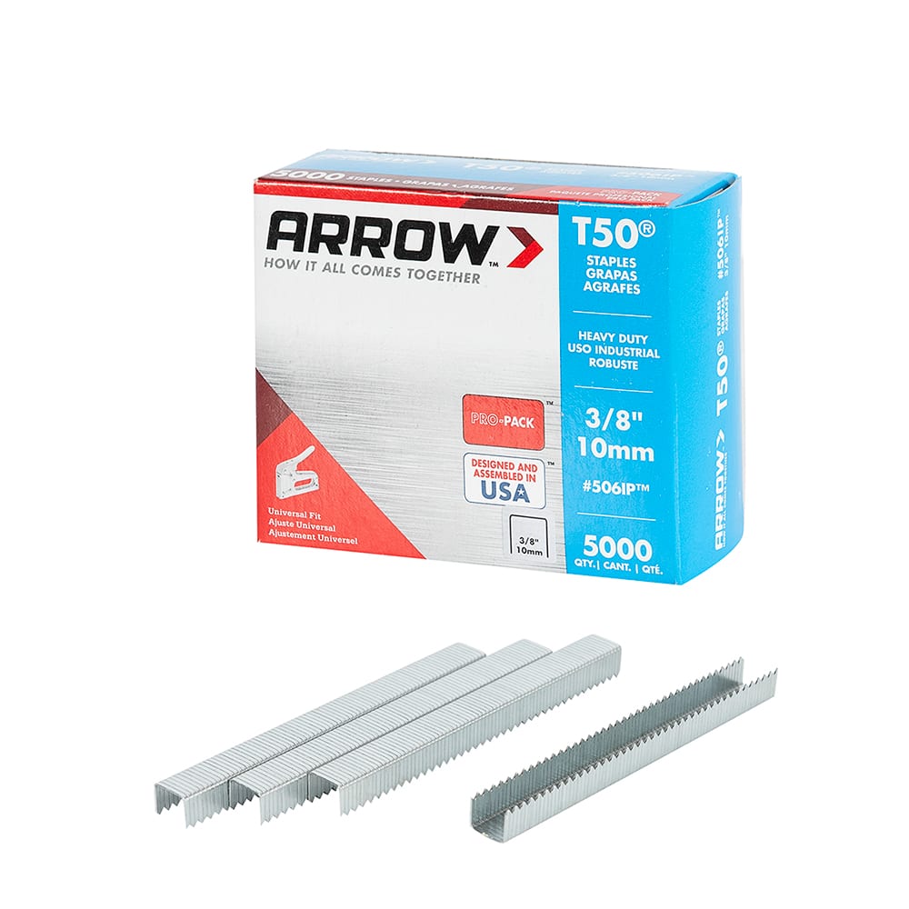 Agrafes T50, 3/8 po Pqt/5 000