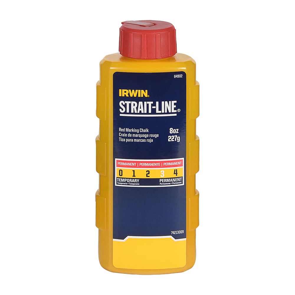 Red Permanent Marking Chalk - 8 oz.