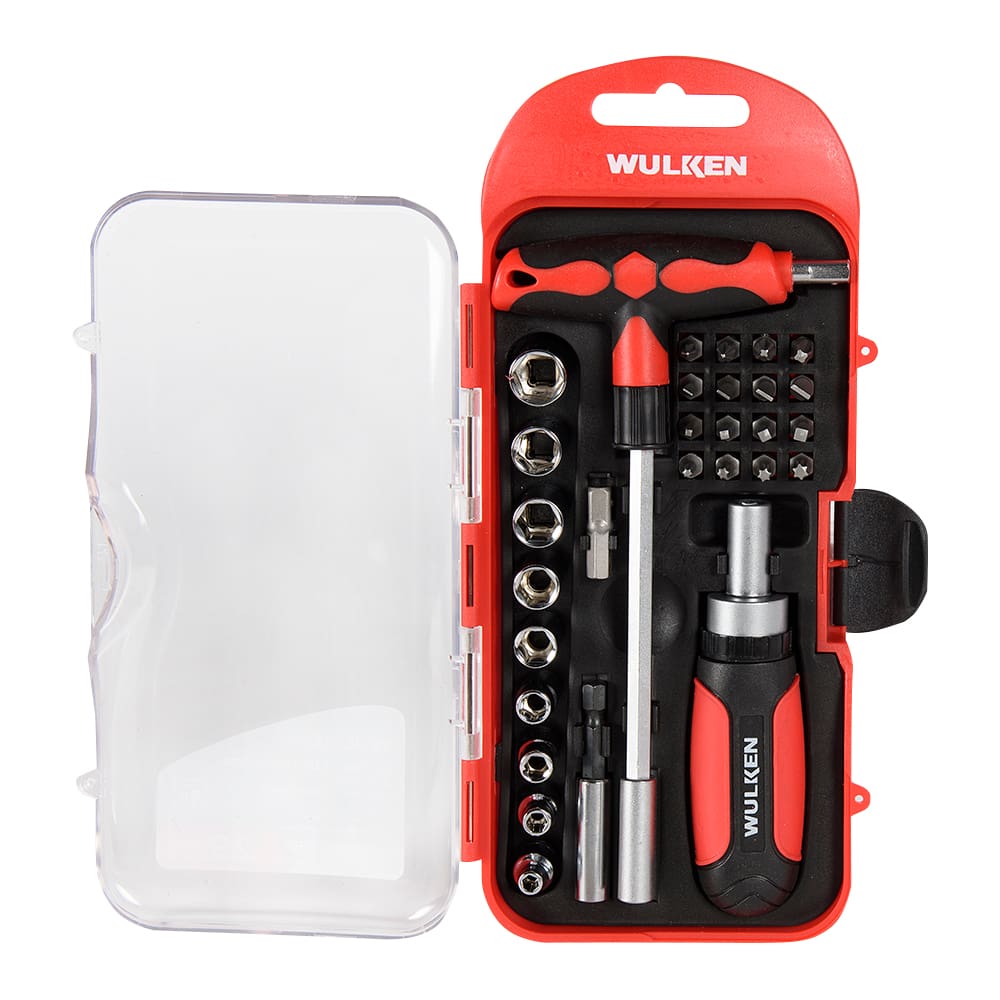 WULKEN 29-Pc. Ratchet Screwdriver Set
