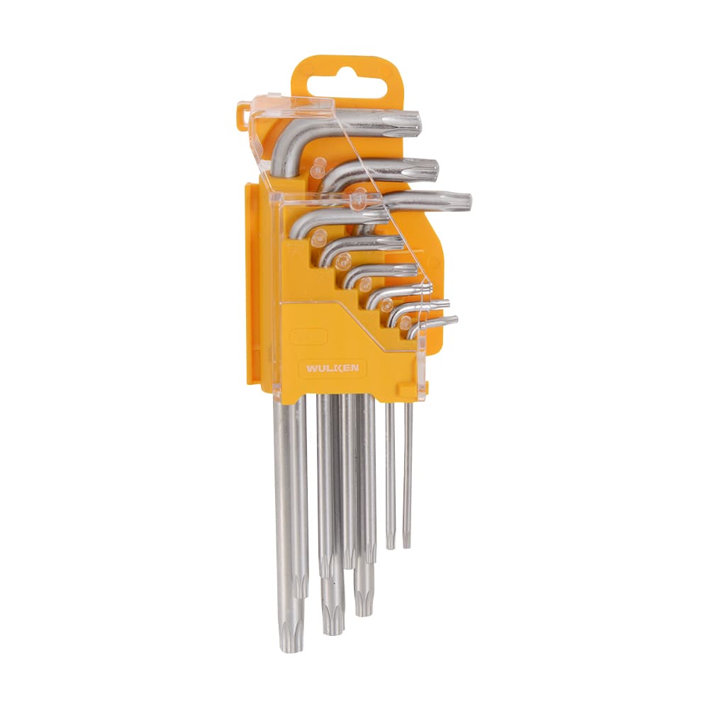Jeu de 9 clés hexagonales Torx WULKEN