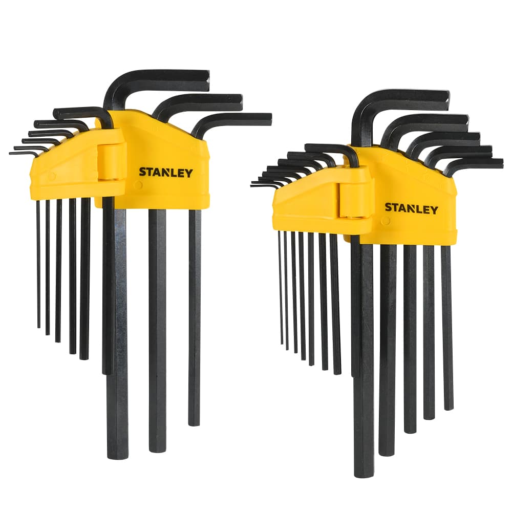 Jeu de 22 clés hexagonales SAE/Métriques