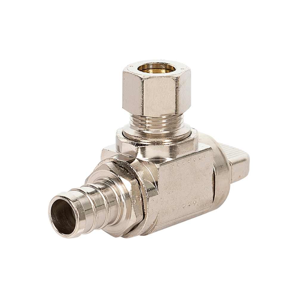 DAHL 1/2 in. PEX x 3/8 in. Compression Angled Valve