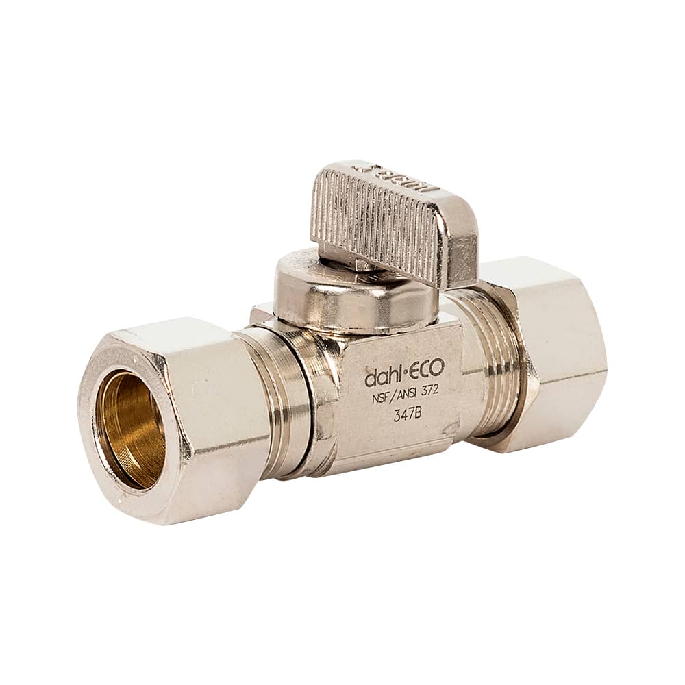 Straight Chrome Valve 5/8 in. Comp