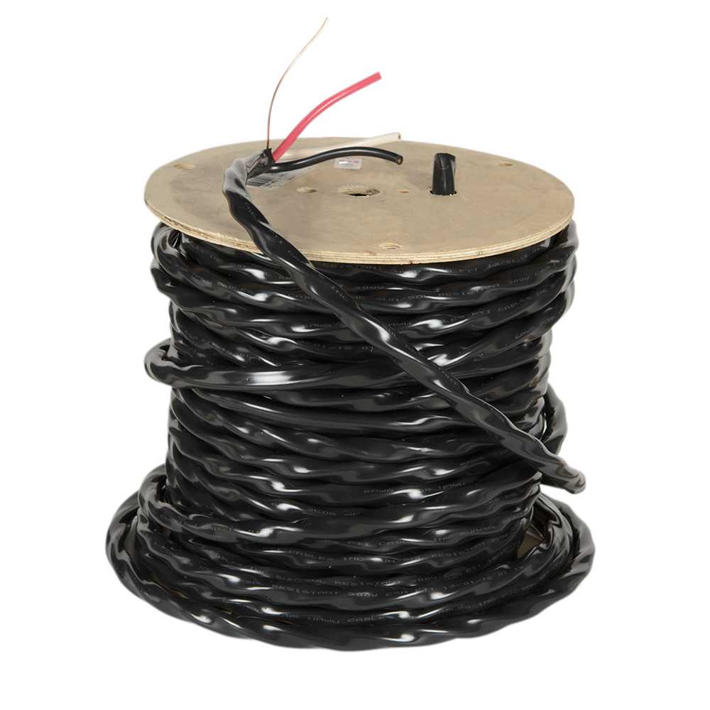 Fil électrique d'extérieur NMWU 6/3 noir vrac