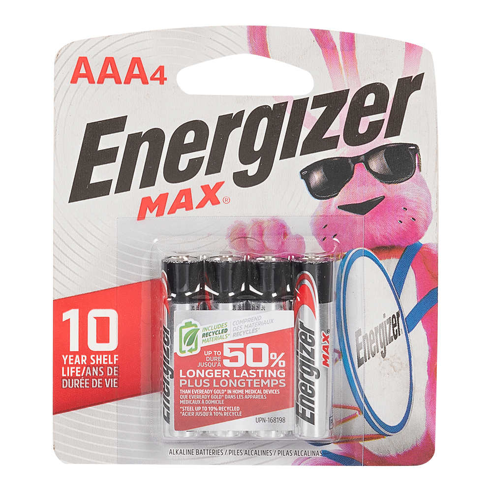 Piles Energizer Max AAA Pqt/4