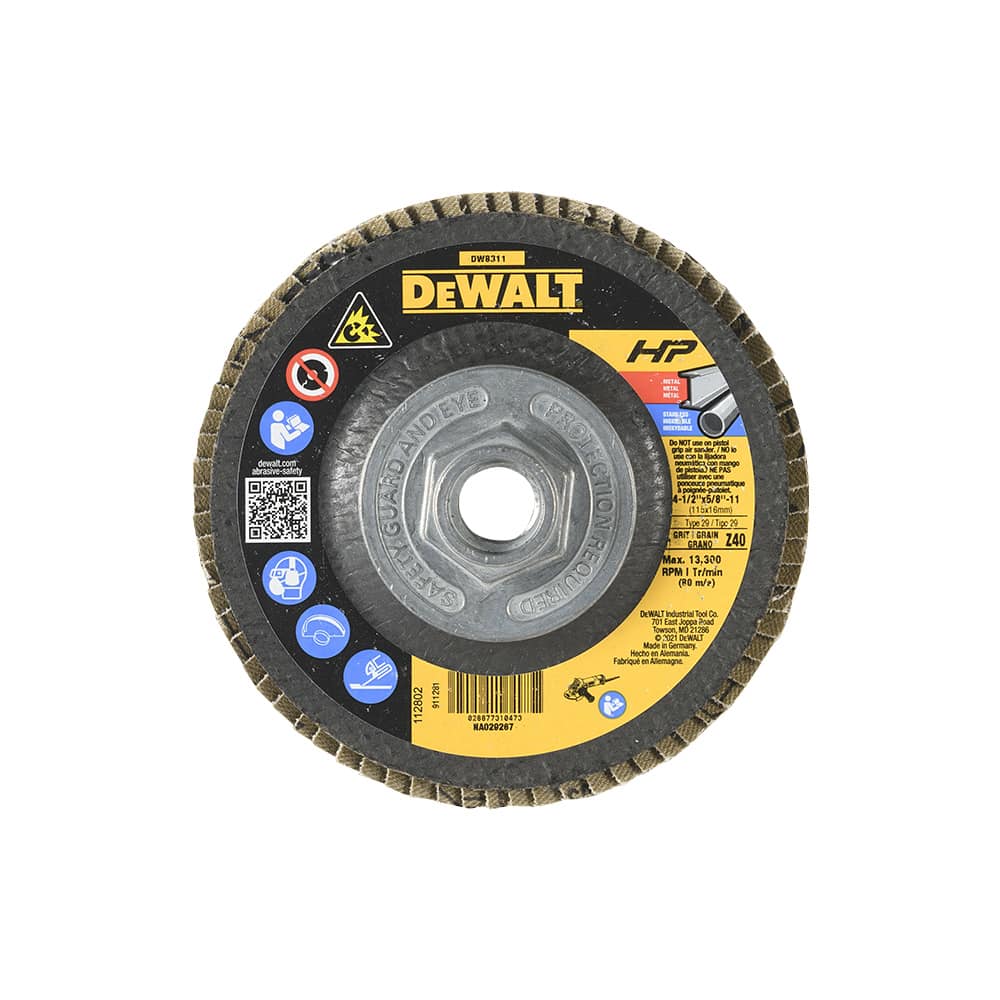 Disque à sabler pour rectifieuse HP n° 40, 4 1/2 po DEWALT