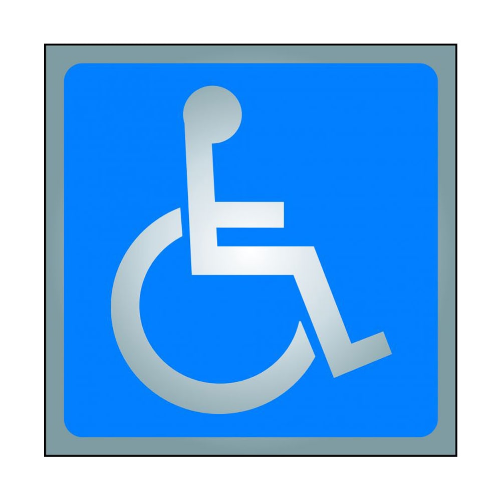 Wheelchair Sign 3-1/2 in. x 3-1/2 in.