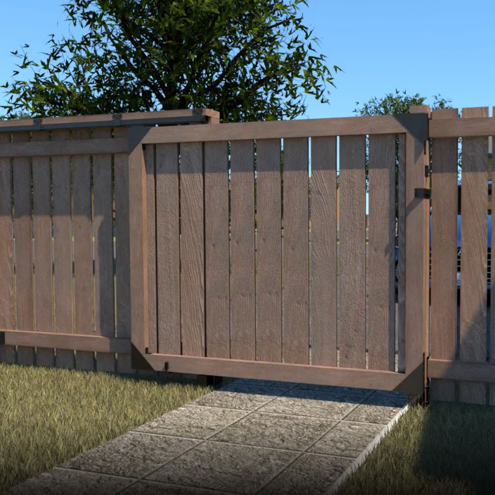 Barrière coulissante robuste pour clôture PYLEX