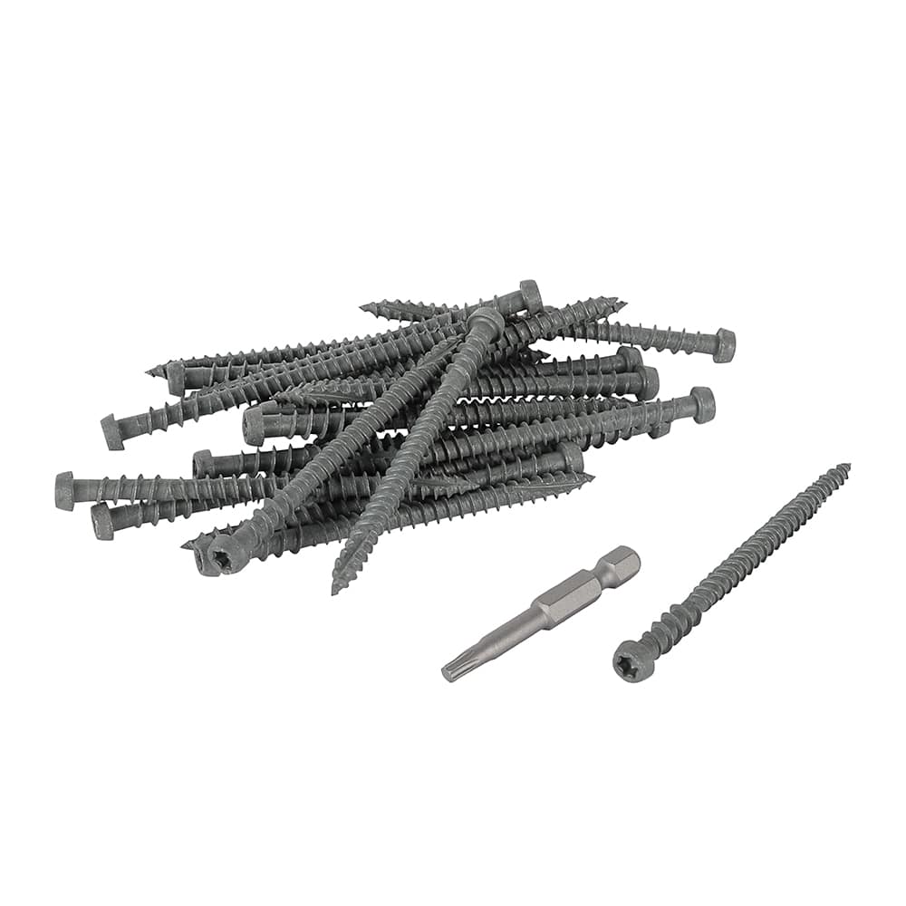 Vis pour plancher composite Cap-Tor Trex Clam Shell 2 3/4 po Pqt/100