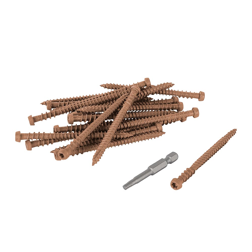 Vis pour plancher composite Cap-Tor Trex Saddle 2 3/4 po Pqt/100