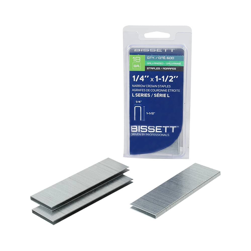 Agrafes couronne 1 1/2 po n° 18 Pqt/600