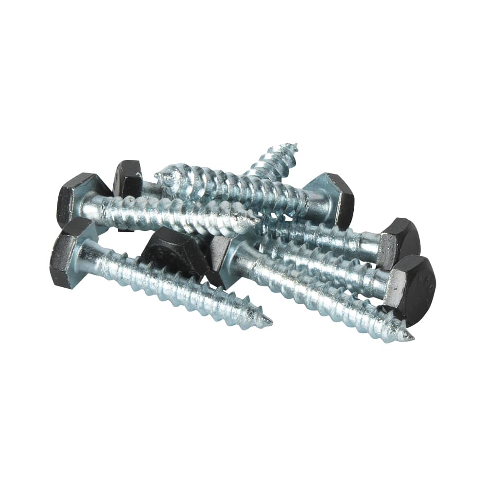 Boulons tire-fond noir 1/4 po x 1 1/2 po Pqt/8