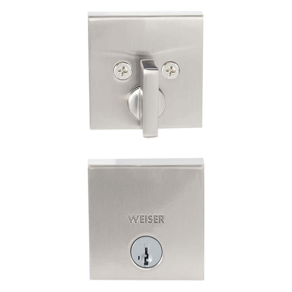 Serrure à pêne dormant simple  Downtown nickel satiné