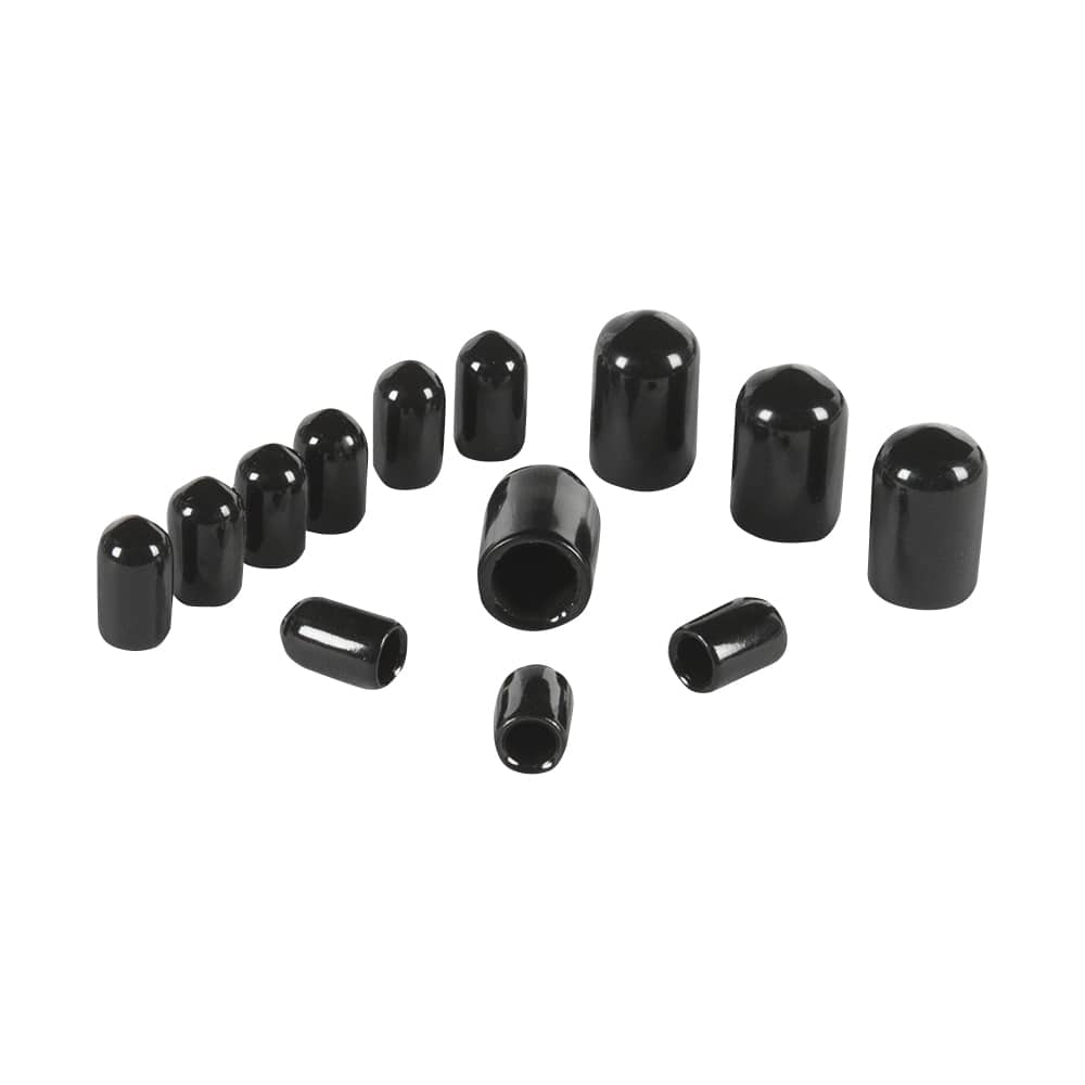 Ensemble de 14 embouts de finition pour tablettes grillagées 1/4 po - 3/8 po