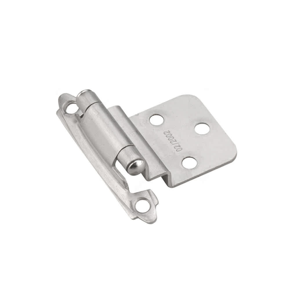 Charnière semi-dissimulées  à fermeture automatique nickel Pqt/2