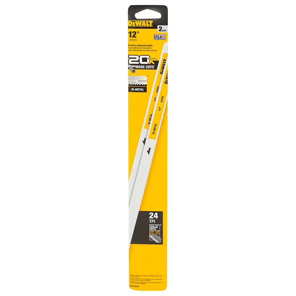 DEWALT Bimetal Hacksaw Blade 12 in. x 24 teeth Pkg/2