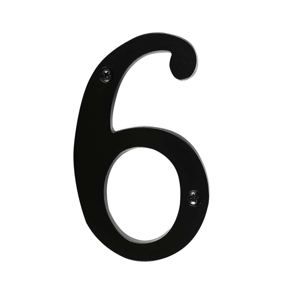 Distinction Number 6 Zinc Black 6 in.