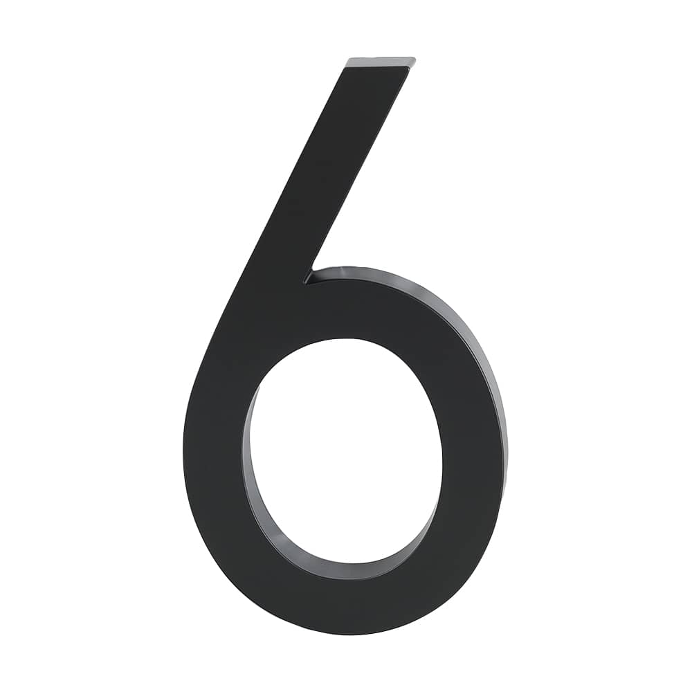 Elite Number 6 Cast Aluminum Black 10 in.