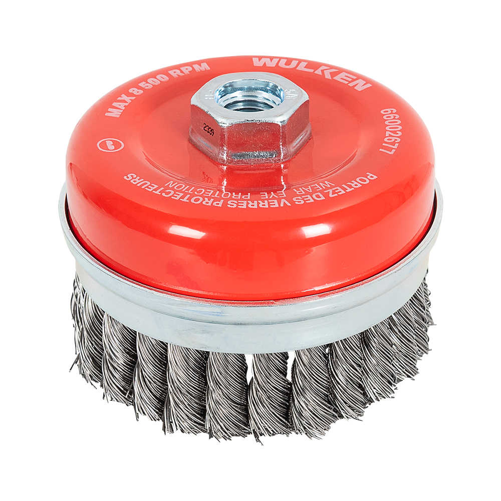 Brosse à fils noués pour rectifieuses 4 po WULKEN