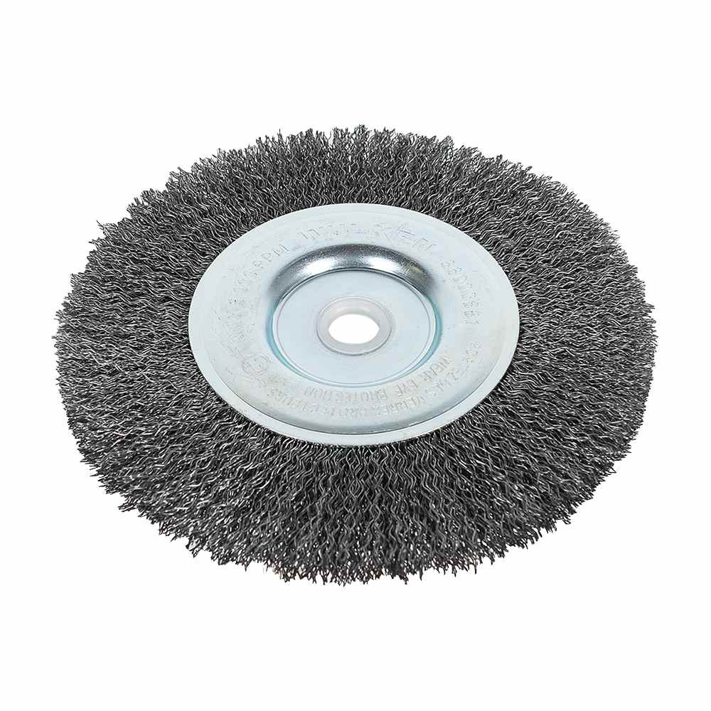 Roue à fils crêpés pour meuleuses d'établi 6 po WULKEN