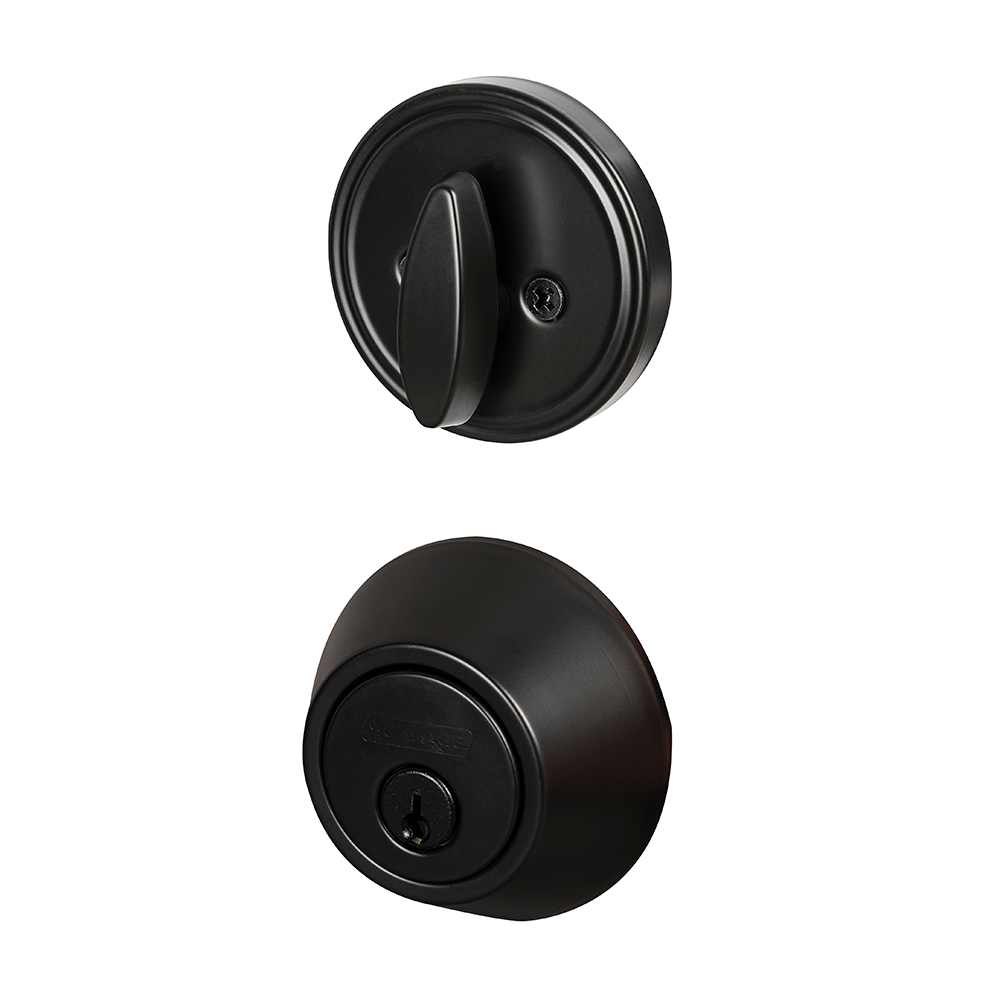 Serrure à pêne dormant simple noire