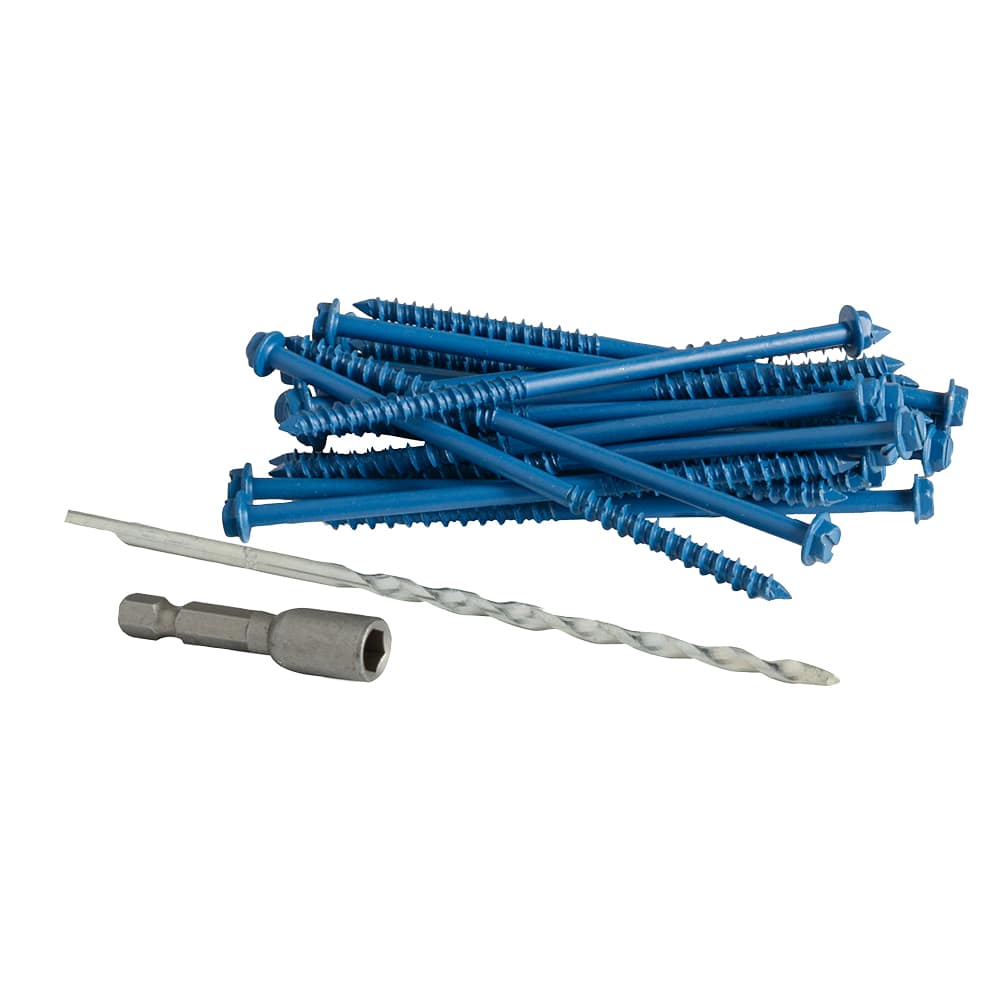 Vis à béton 1/4 po x 5 po T.H. Pqt/100