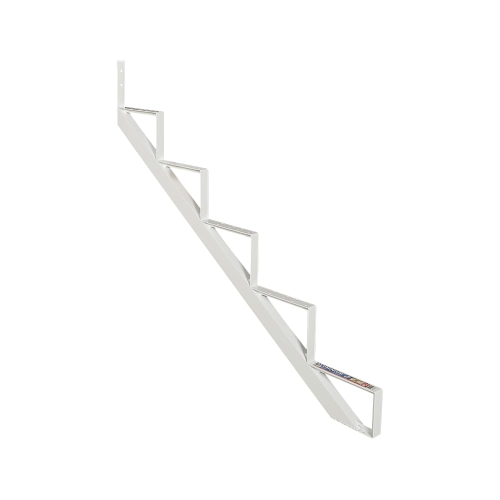 Limon d'escalier en aluminium blanc 5 marches Collection 11. PYLEX