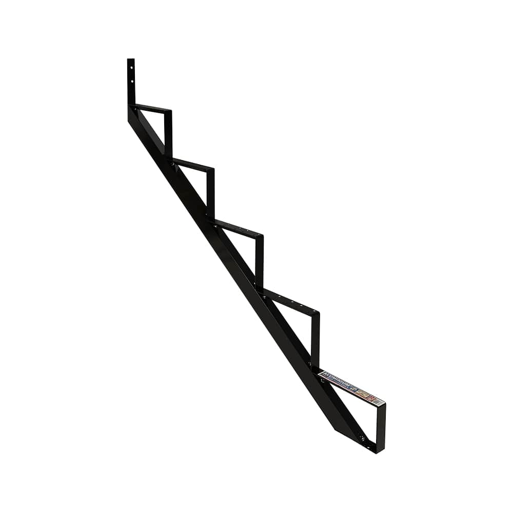 Limon d'escalier en aluminium noir 5 marches Collection 11. PYLEX