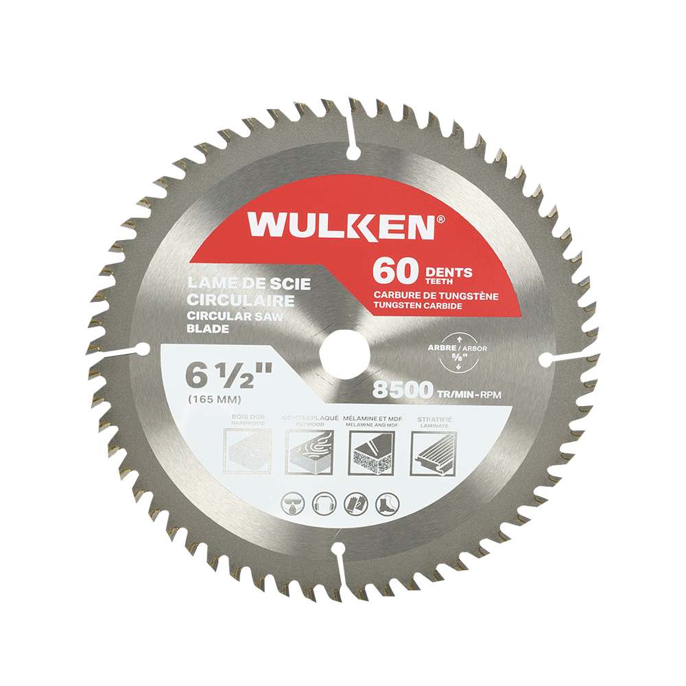 WULKEN Finishing Circular Saw Blade 6 1/2 in. 60 Teeth