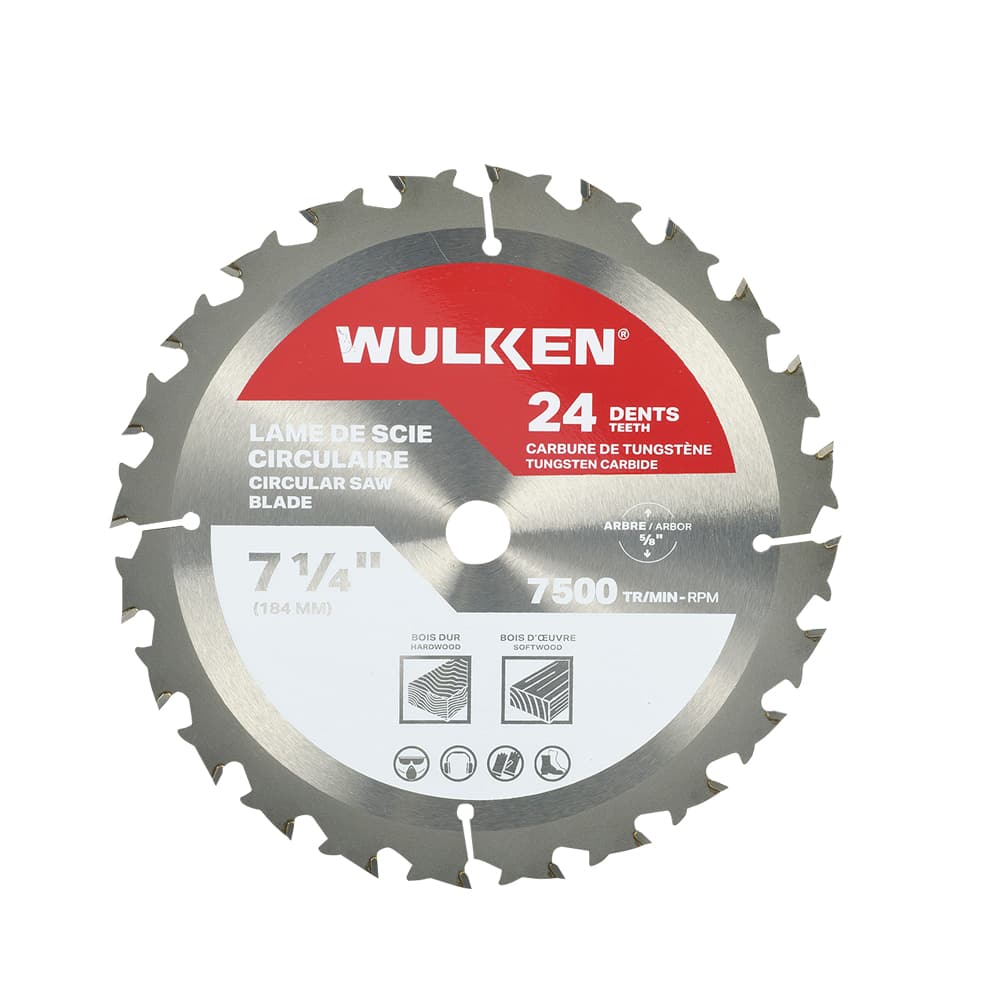 WULKEN Framing Circular Saw Blade 7 1/4 in. 24 Teeth