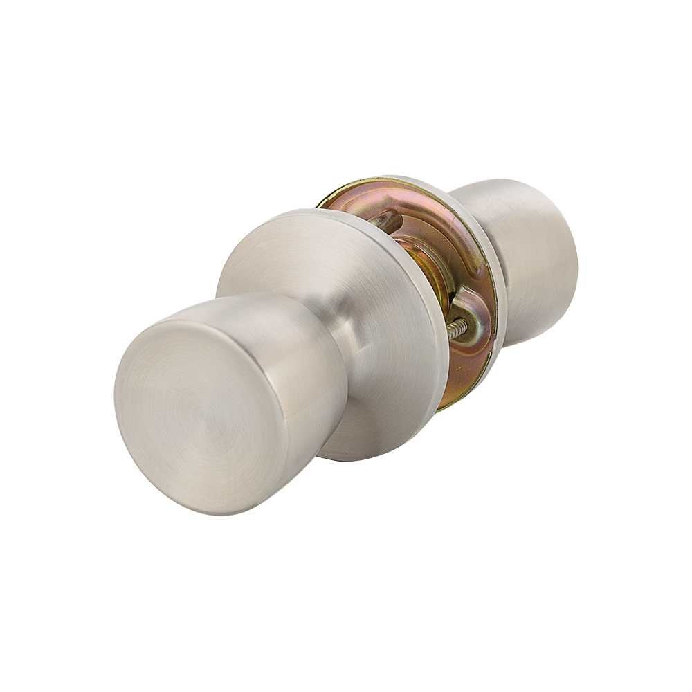 Poignée bouton plat pour porte de passage nickel satiné KËYSTROM