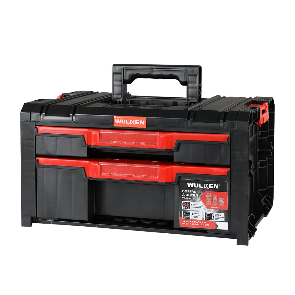 Coffre à outils 2 tiroirs WULKEN