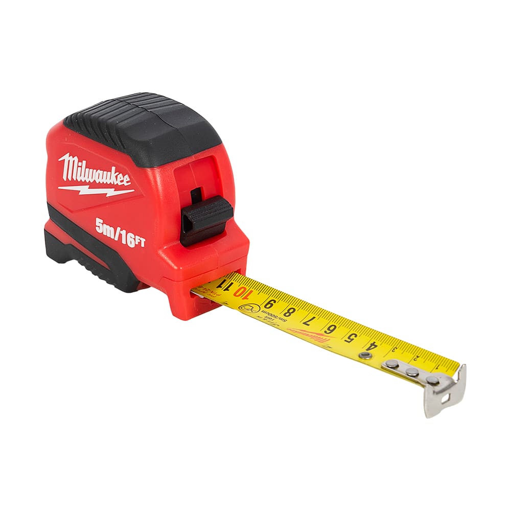 MILWAUKEE Compact Tape Measure 16 ft./5 m x 1 in.