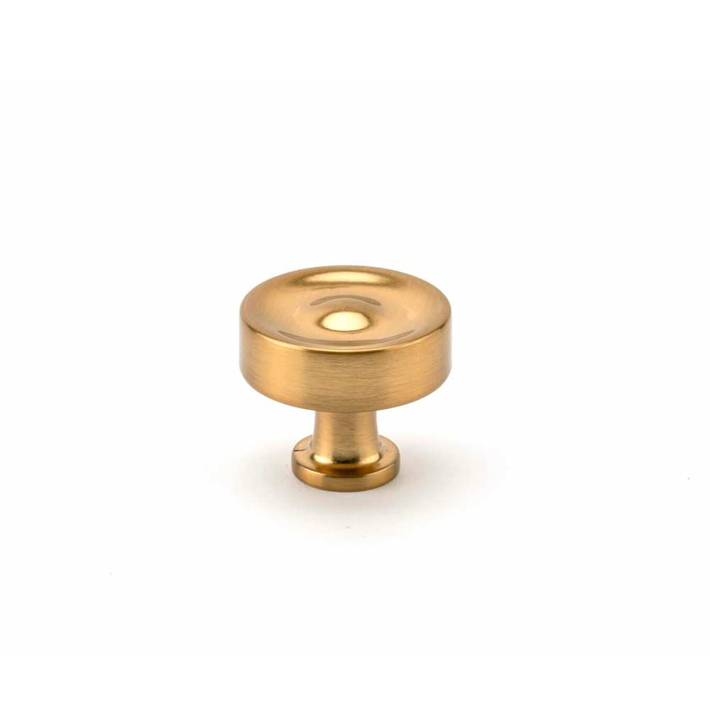 Arezzo Metal Cabinet Knob Brushed Aurum Gold 35 mm