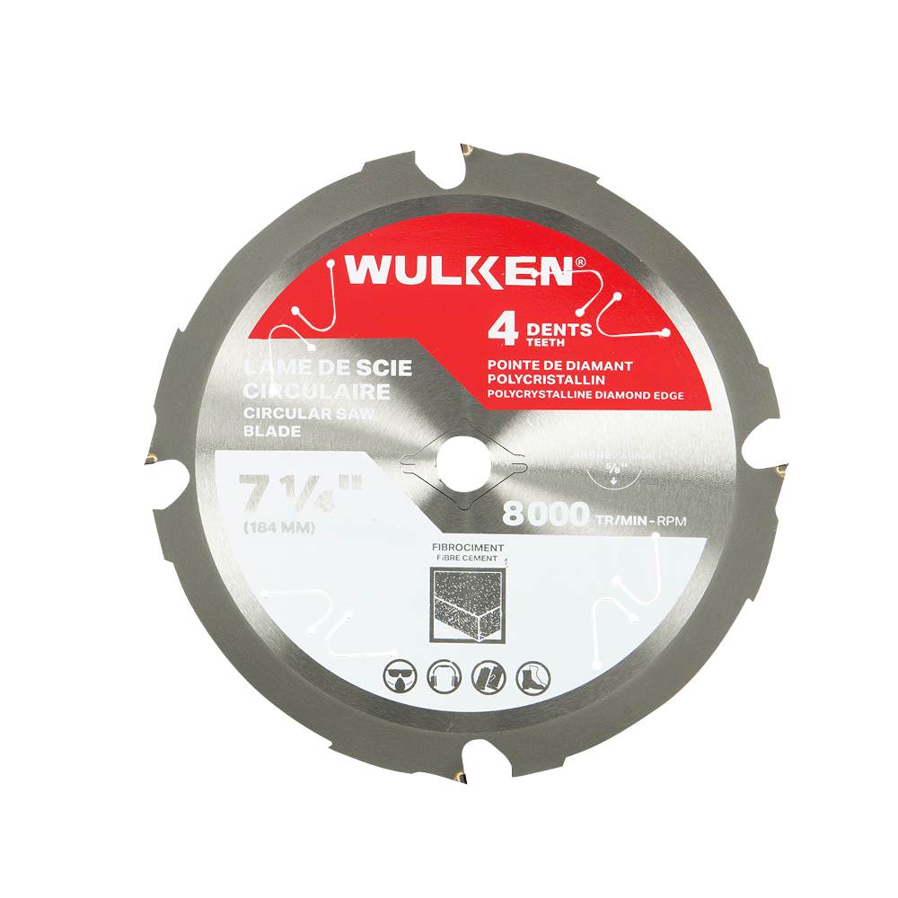 Fibre Cement Circular Saw 7 1/4 in 4 Teeth