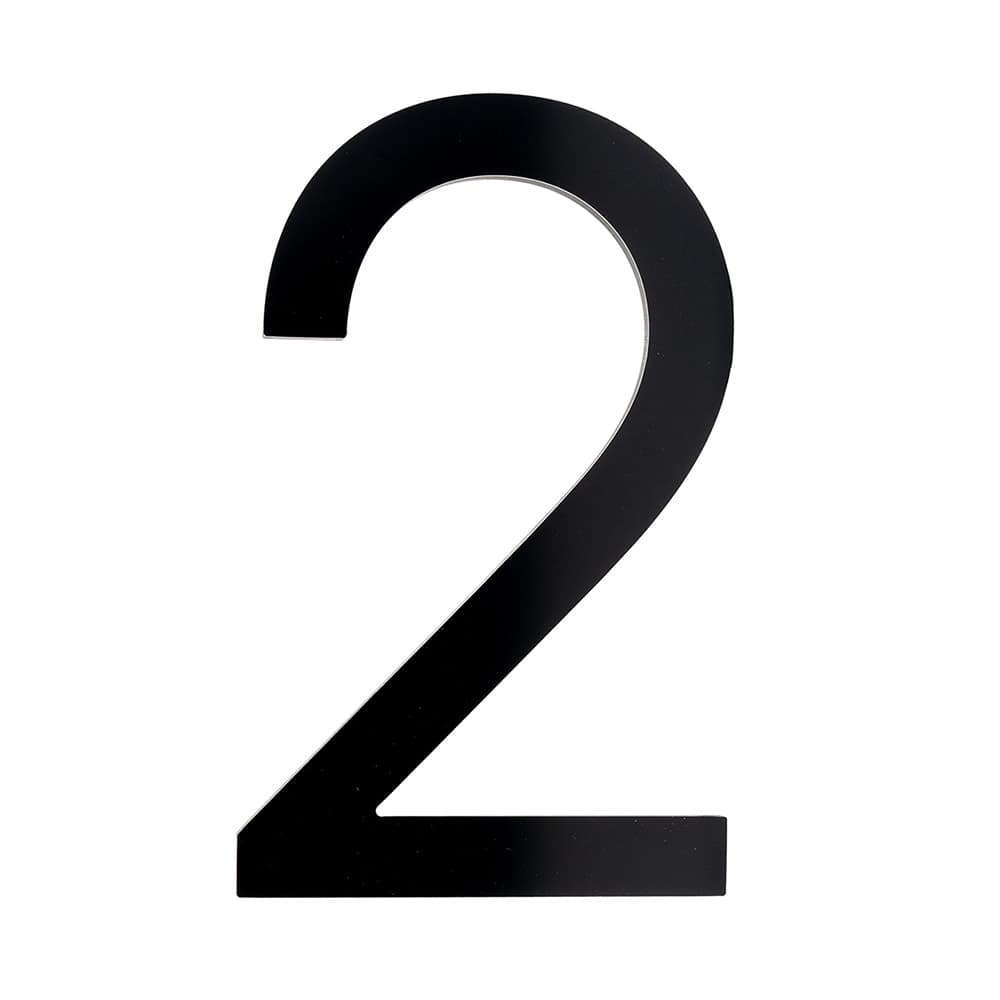 Bungalow Number 2 Aluminum Black 8 1/2 in.