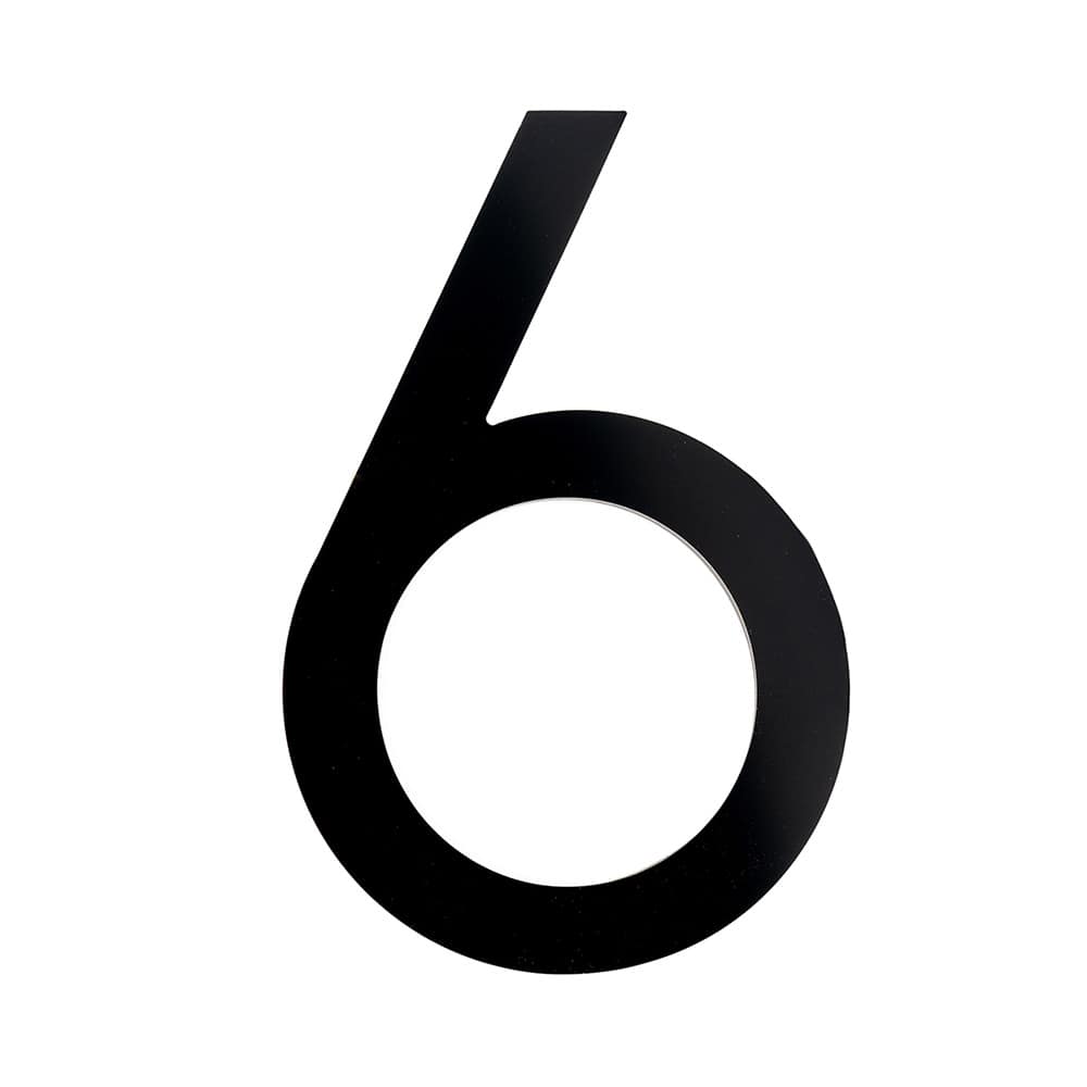 Bungalow Number 6 Aluminum Black 8 1/2 in.