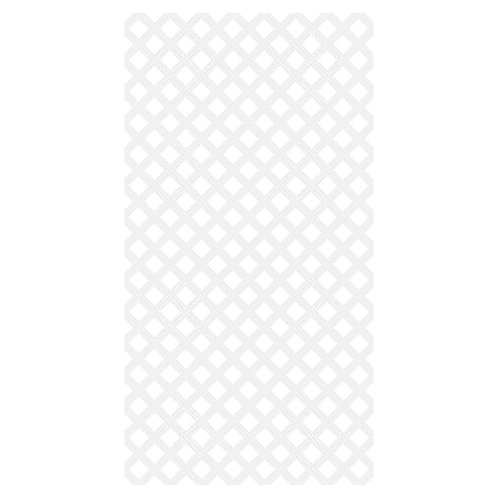 Treillis classique en PVC blanc 4 pi x 8 pi