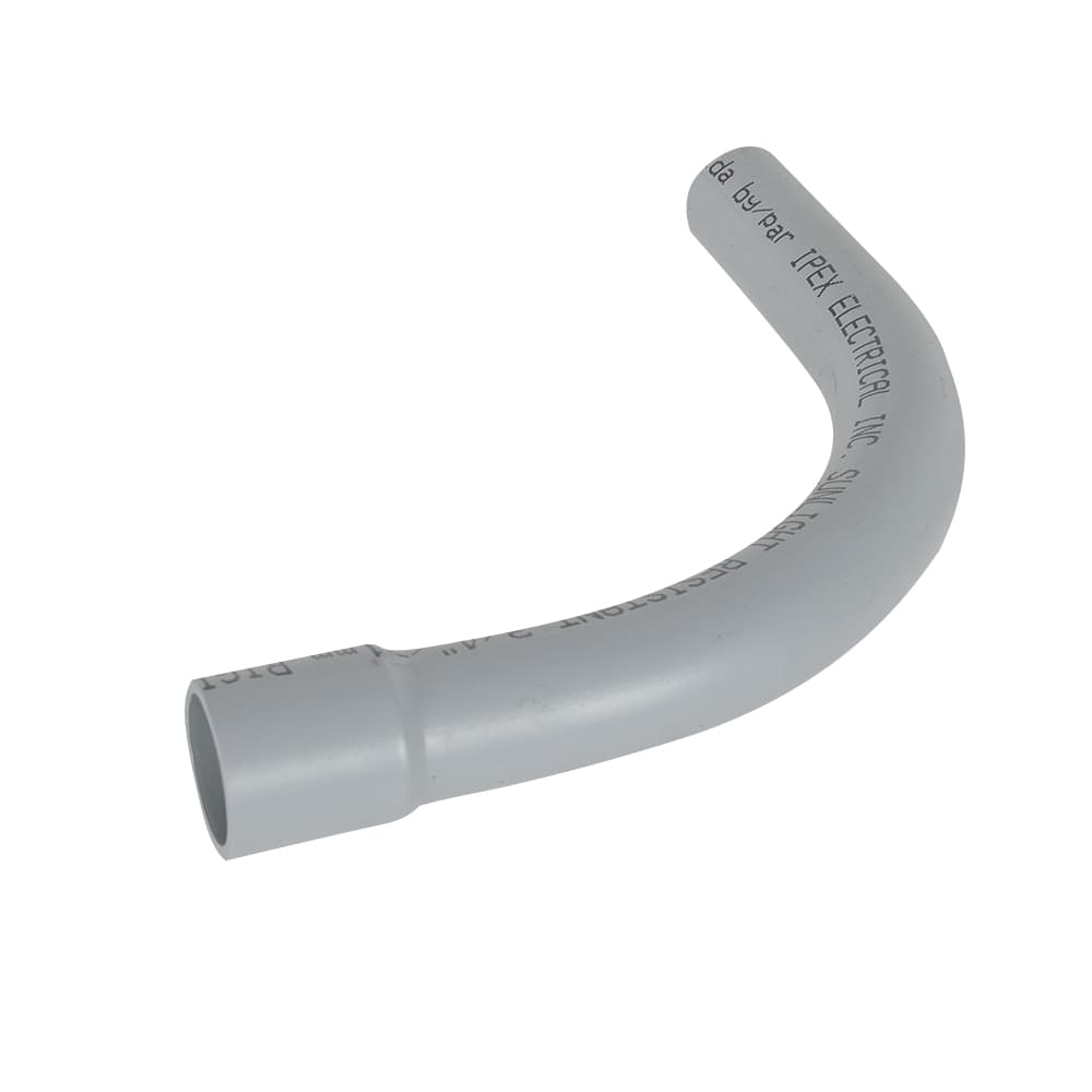 Coude 90° pour conduit électrique en PVC 3/4 po MxF