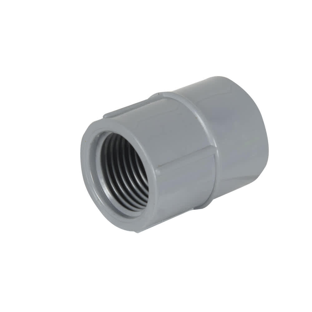 Adaptateur pour conduit électrique en PVC 1/2 po FxF