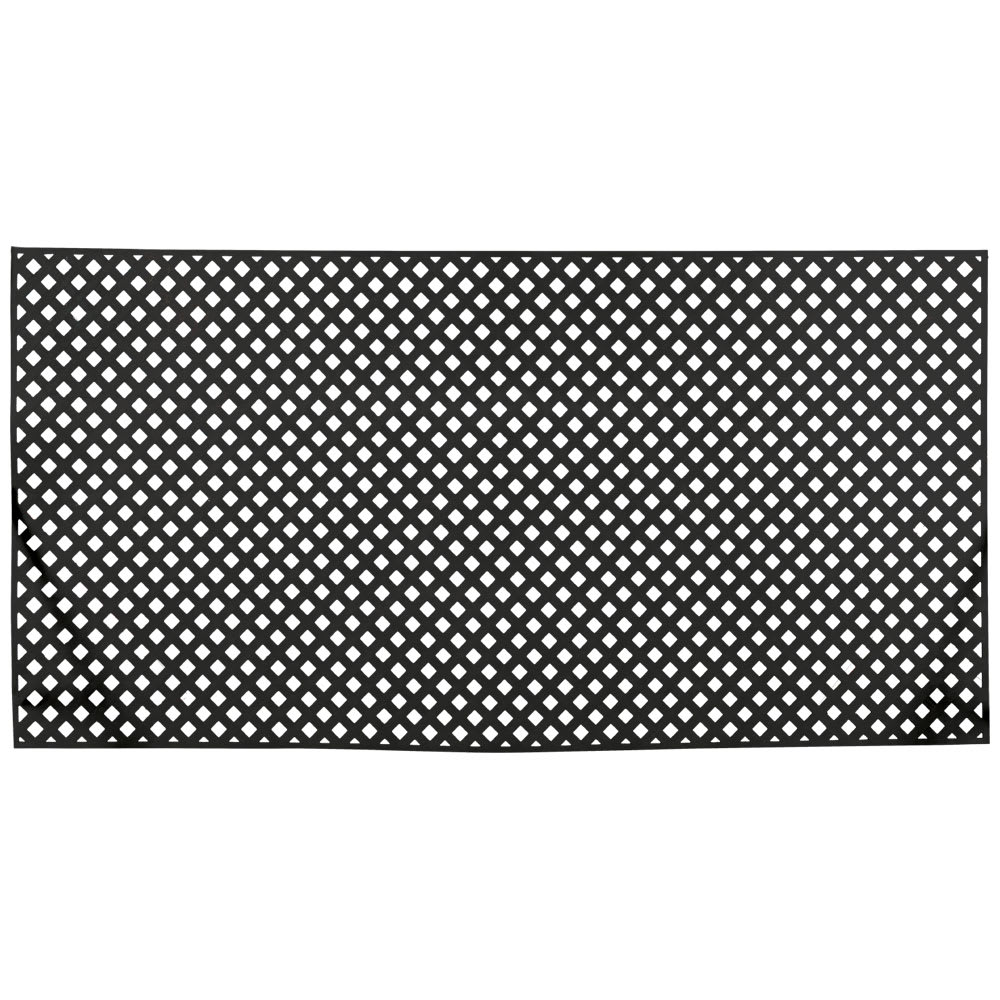 Treillis intimité en PVC noir 4 pi x 8 pi