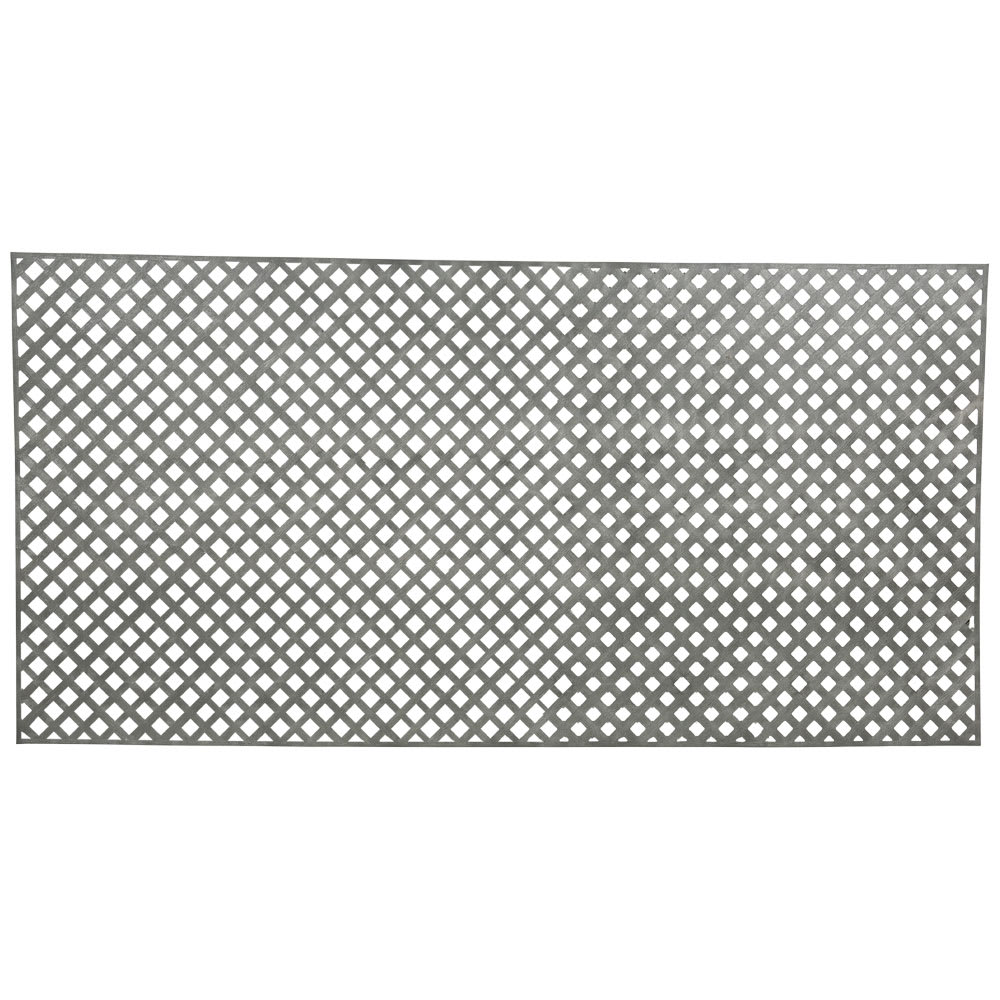 Treillis intimité en PVC gris 4 pi x 8 pi