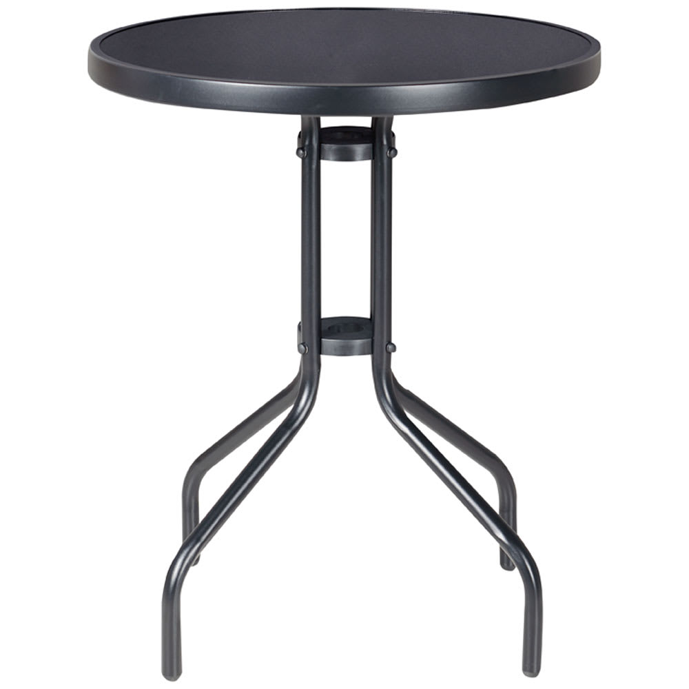 Table bistro en acier Paris noire 23 5/8 po VERTUO