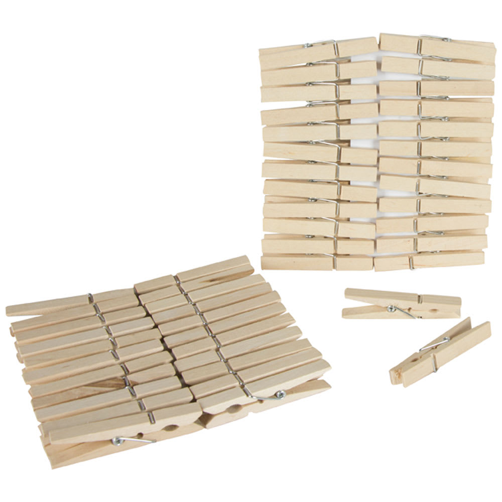 Wooden Clothes Pins Pkg/48