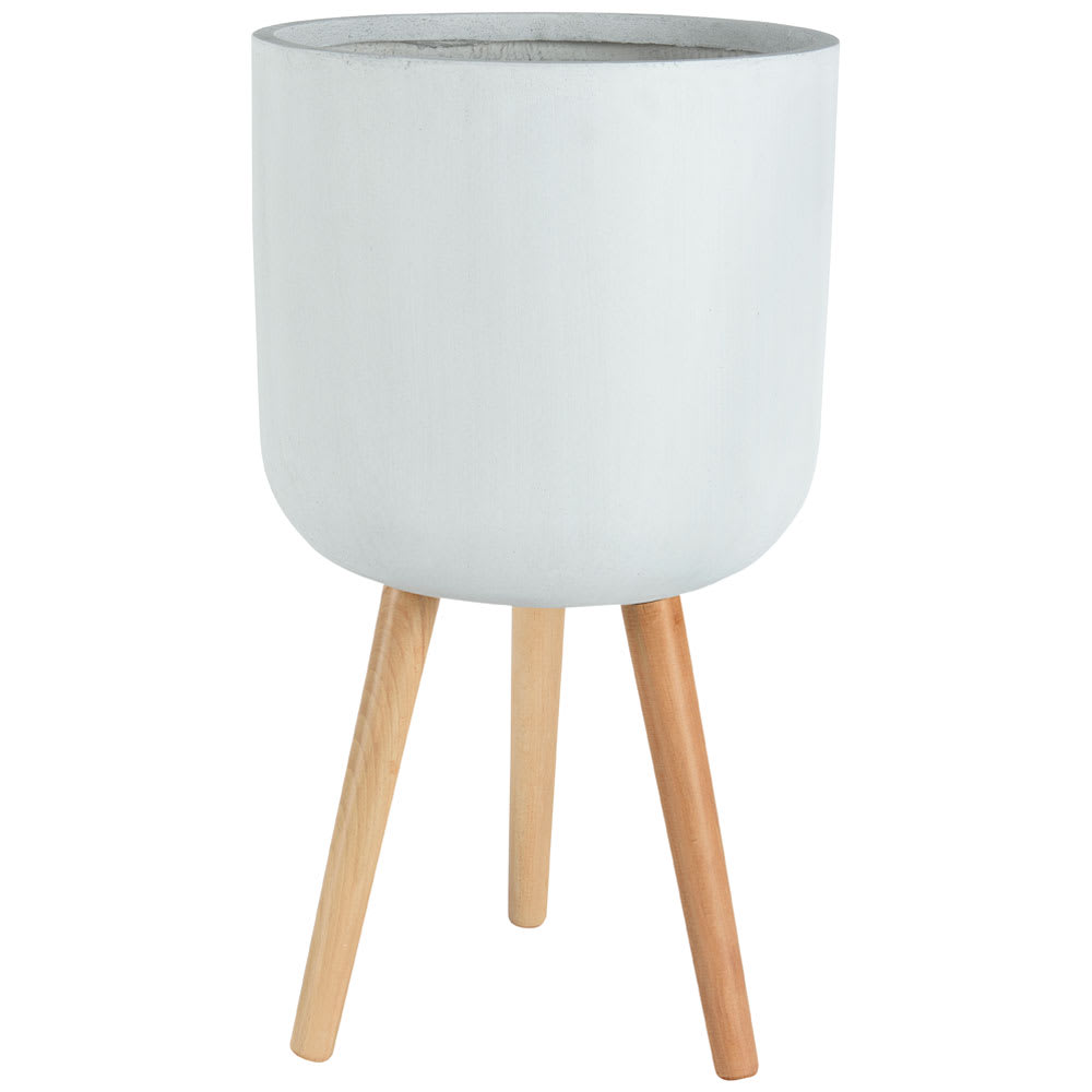 Cache-pot sur pieds blanc 14 5/8 po VERTUO