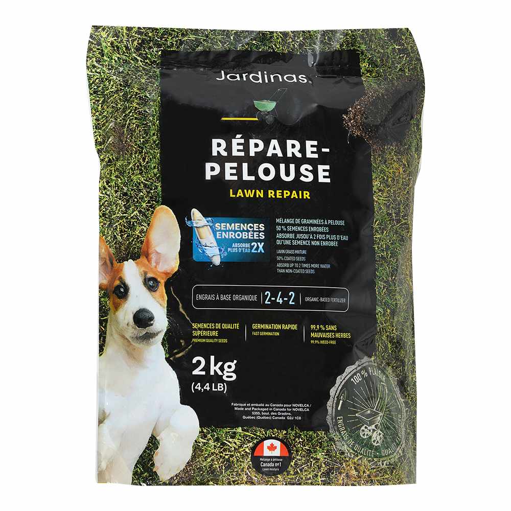 Semences et engrais répare-pelouse 2-4-2, 2 kg