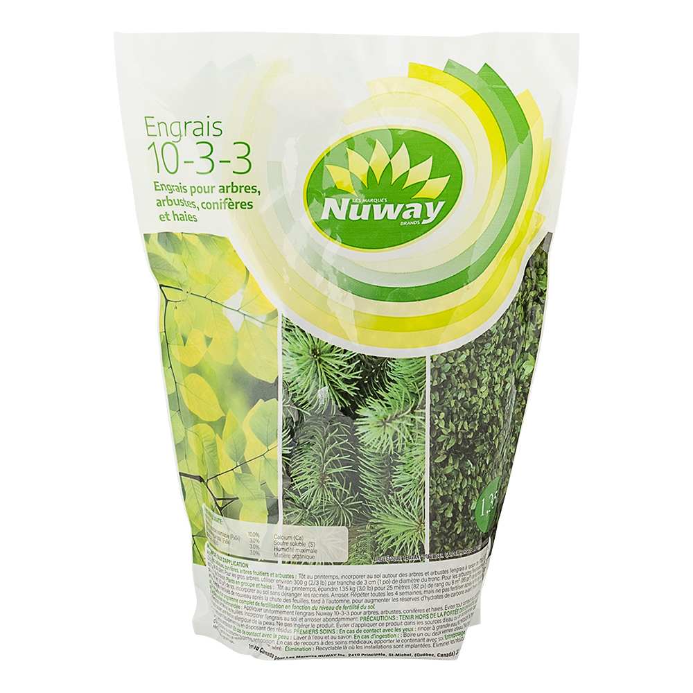 Engrais pour arbres et arbustes 10-3-3, 1,35 kg
